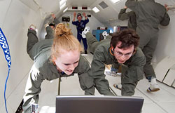 Students in Zero Gravity