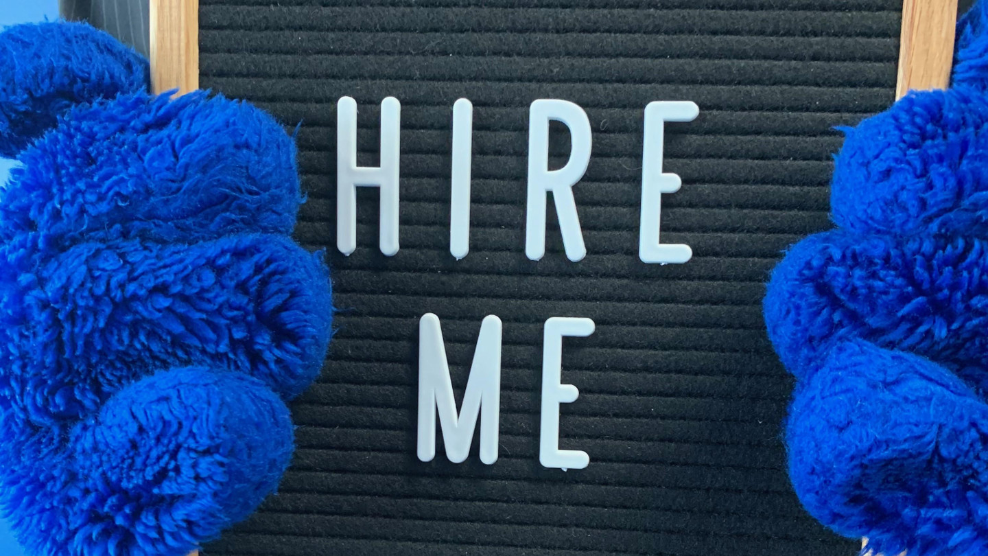 Hire Me Sign
