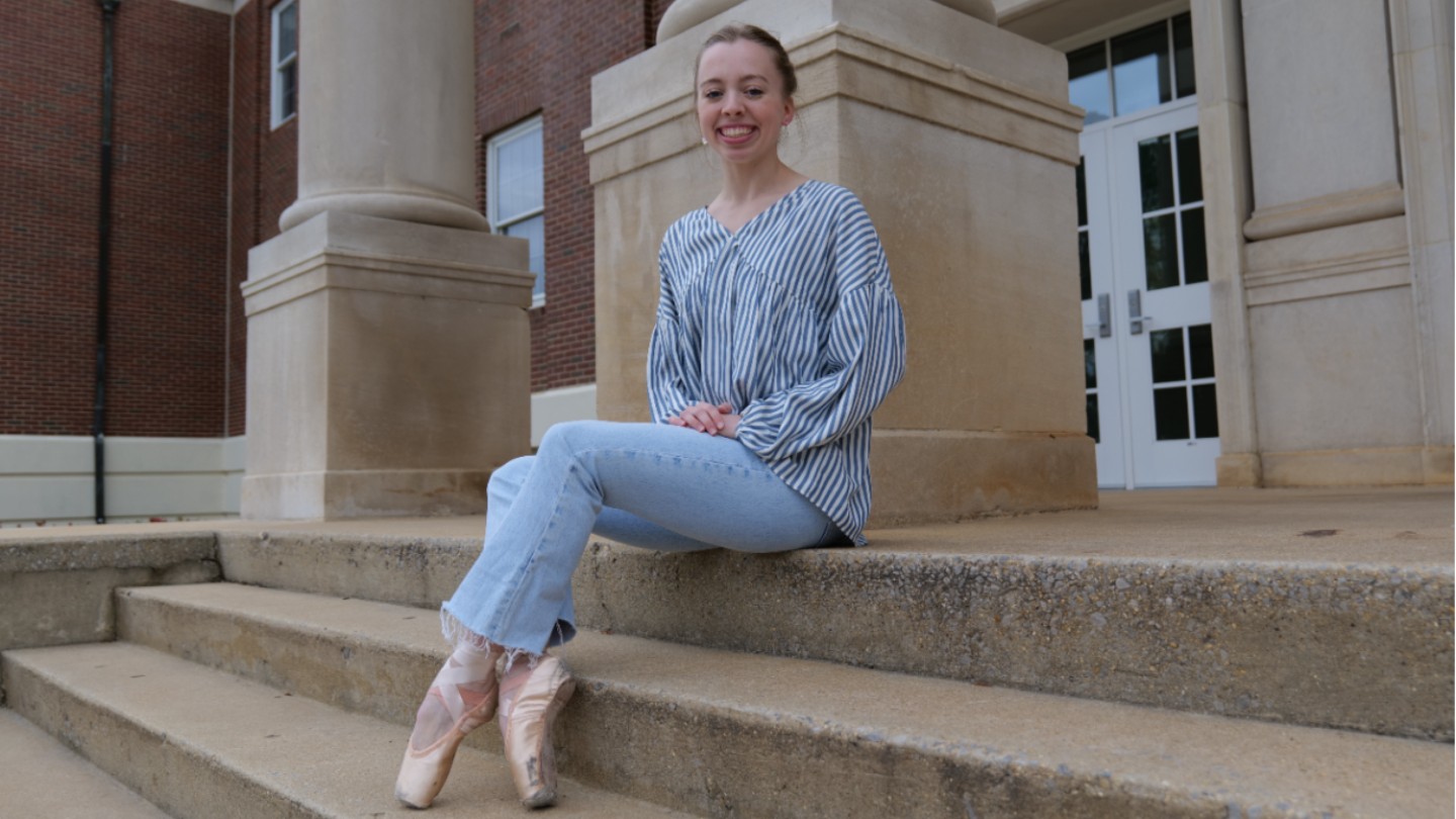  See UAH Kinesiology and English Student Ashley Jordan on stage with the Huntsville Ballet. 