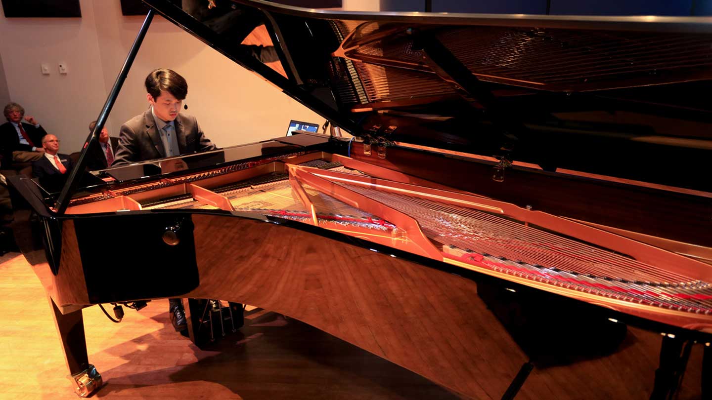 internet-enabled Yamaha Disklavier CFX concert grand piano