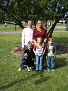 Veronica Ferreira with her husband and three kids.
