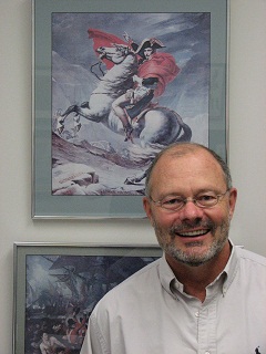 John Severn with Napoleon painting