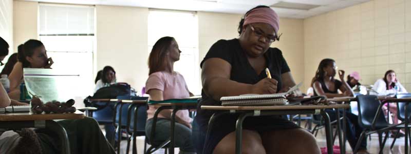 Students in class