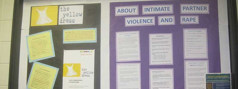 Bulletin Board for "The Yellow Dress" and "About Intimate Partner Violence and Rape"