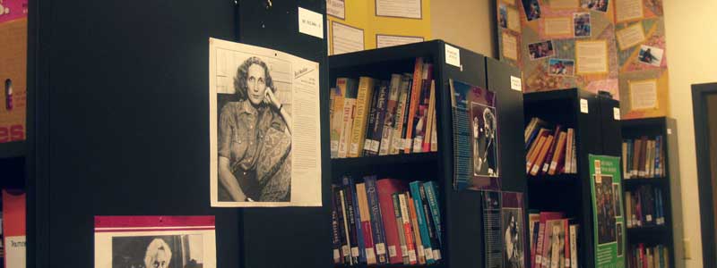 Women's Studies bookcases