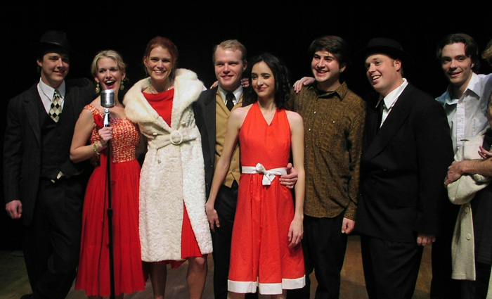 Red Scare on Sunset Cast on NY stage