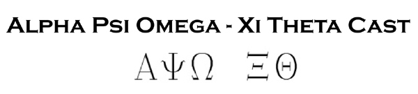Alpha Psi Omega-Xi Theta logo