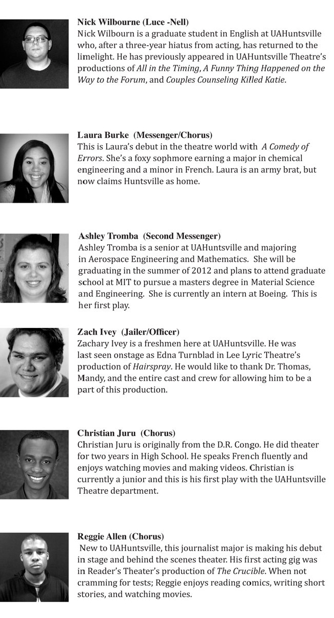 Comedy of Errors - Cast Part 3