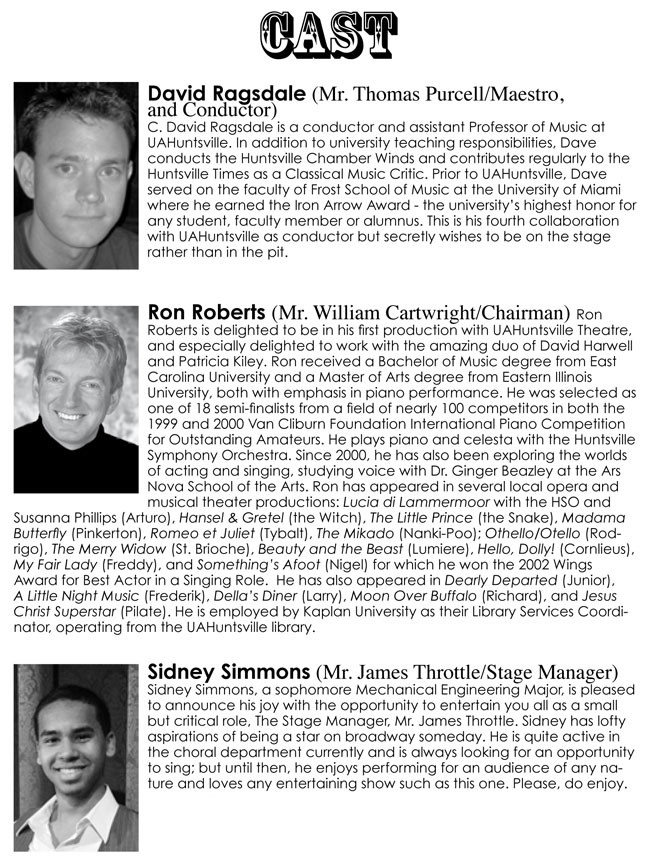 The Mystery of Edwin Drood - Cast Part 1