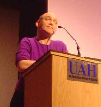 Charles Busch at podium