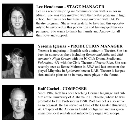 Mother Courage and Her Children - Cast Part 5