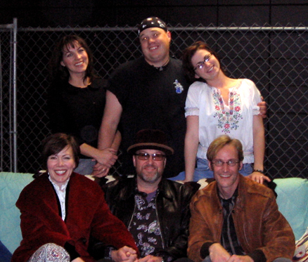 Mark Roberts with group of students