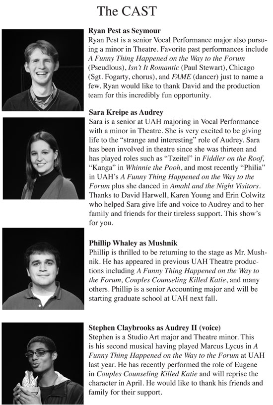 Little Shop of Horrors - Cast Part 1