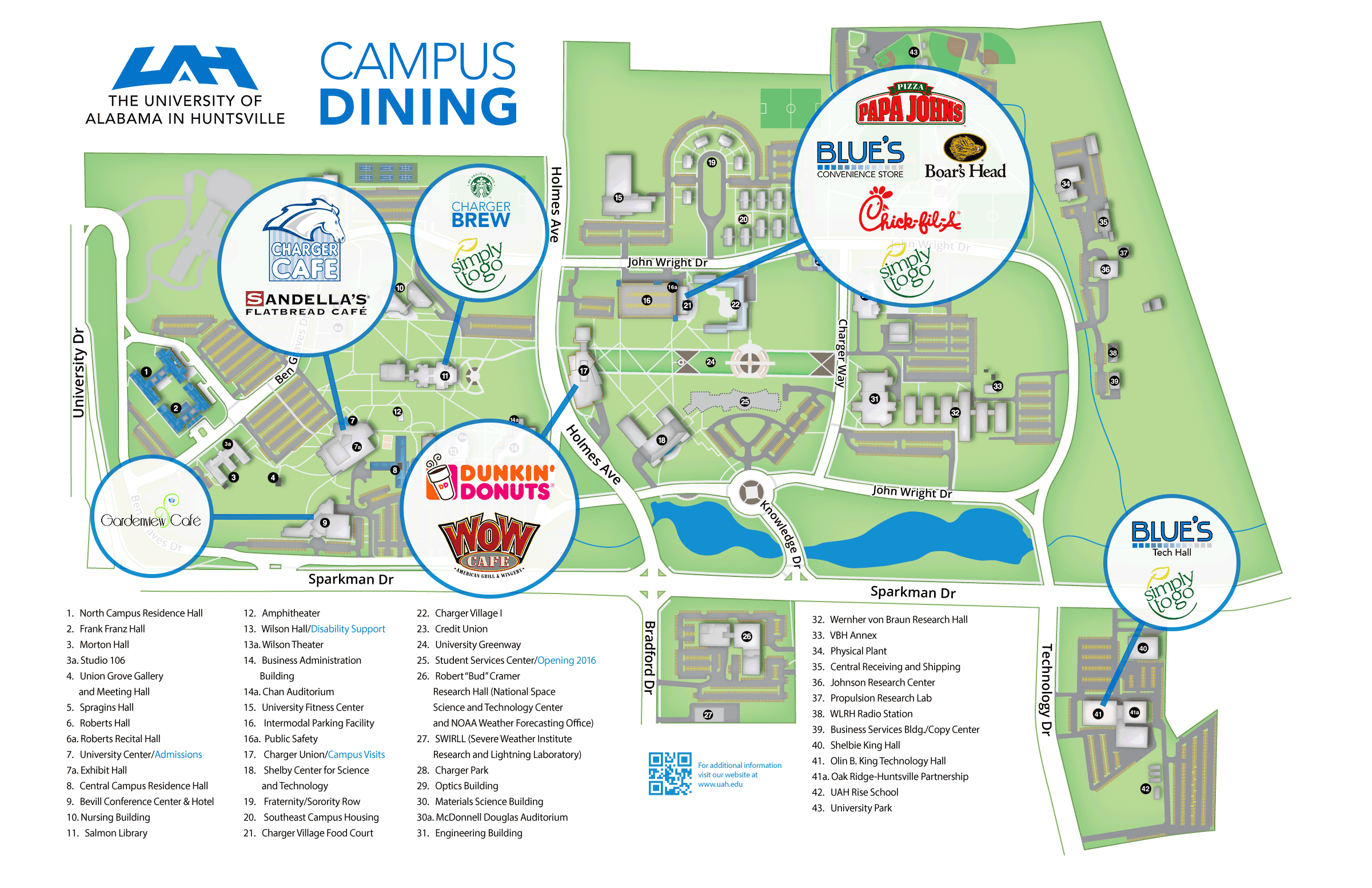 campus dining map