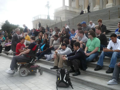 Mo Brooks and UAHuntsville Students - web