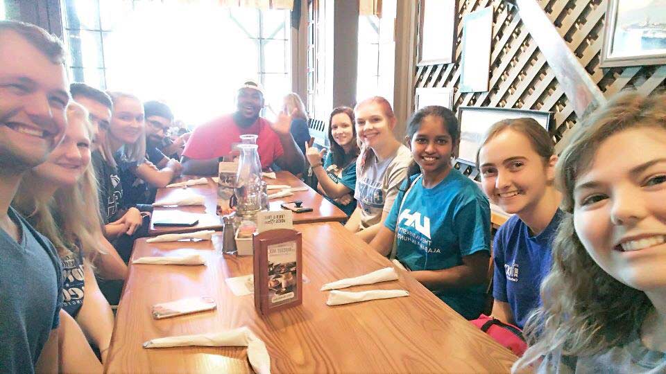 UAH Volunteer Chargers perform service duty during fall break