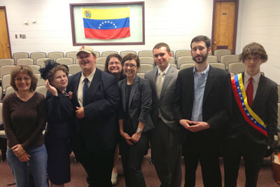 From left to right: Wendy Hazle, Charlotte Ashley Cain, John O’Brien, Jan Dye, Anna Alexander, Ross Compher, James Xiques, and Nathan Hamilton.