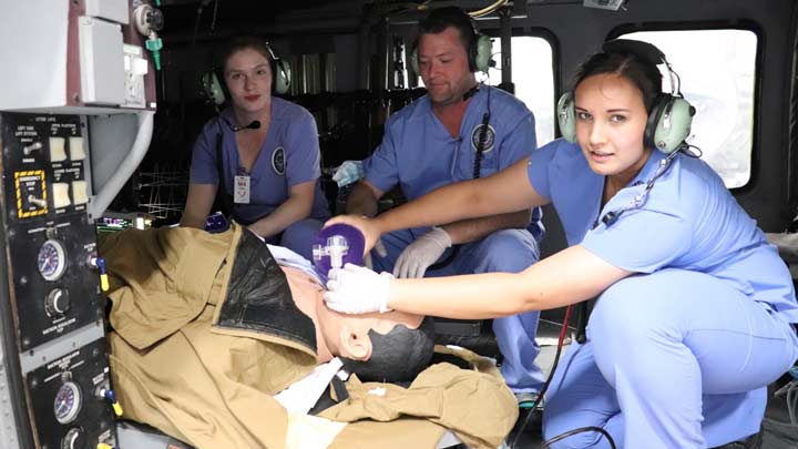 New elective gives students preview of the ups and downs of critical care transport nursing ?>
