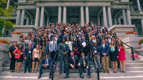 Incoming and outgoing student body presidents from 122 institutions took part in the NCLC’s Presidential Leadership Summit held May 30 to June 1 in Washington, D.C. ?>