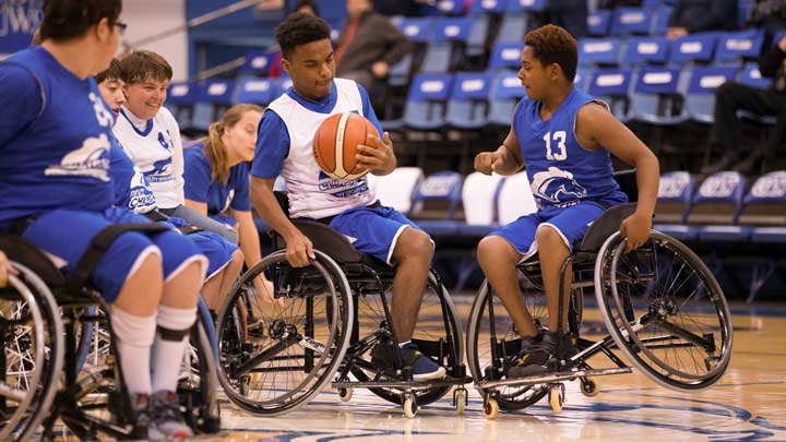 UAH Ability Sport Network wheelchair basketball team 