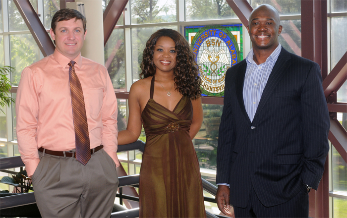 a picture of Aaron Ludwick, LaToya Patterson and James Dorsey