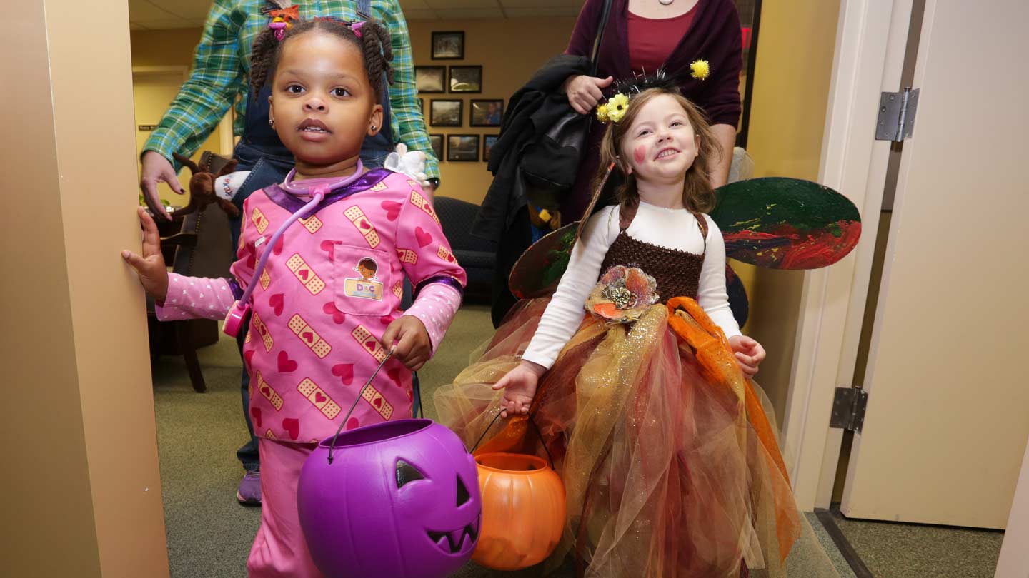 RISE School went trick-o-treating in the UAH administration building Friday, Oct. 30, 2015