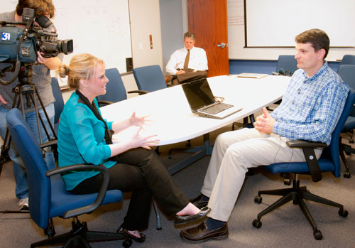 UAHuntsville Senior Research Scientist Dr. Wes Colley talks about his college football ranking system with WAAY-TV Channel 31’s Holly Thrasher