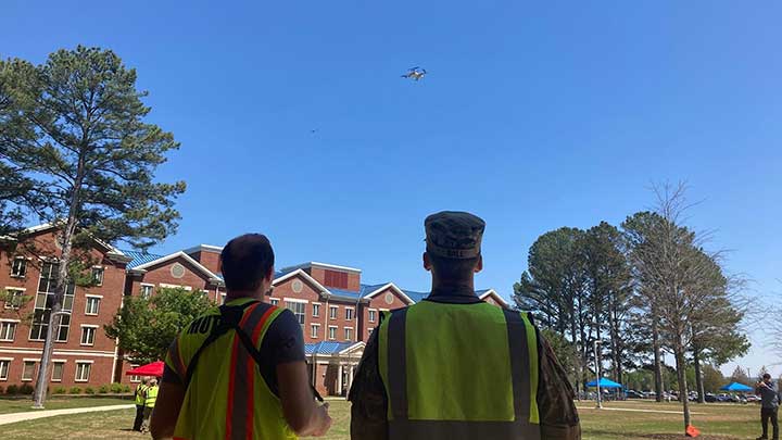 2023 cadets fly a drone