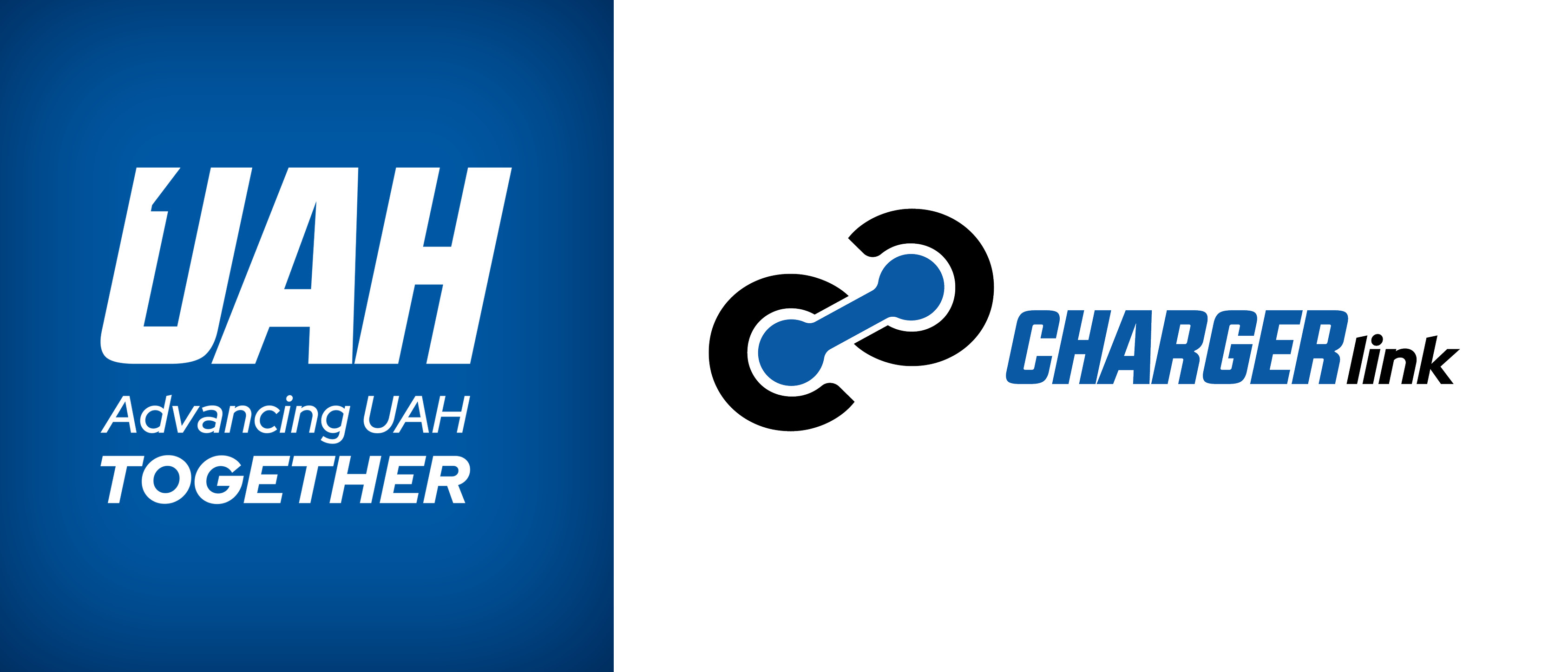 OneUAH logo and Tagline: Advancing UAH Togather | ChargerLink logo