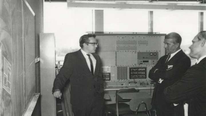 Dr. C. D. with Von Braun