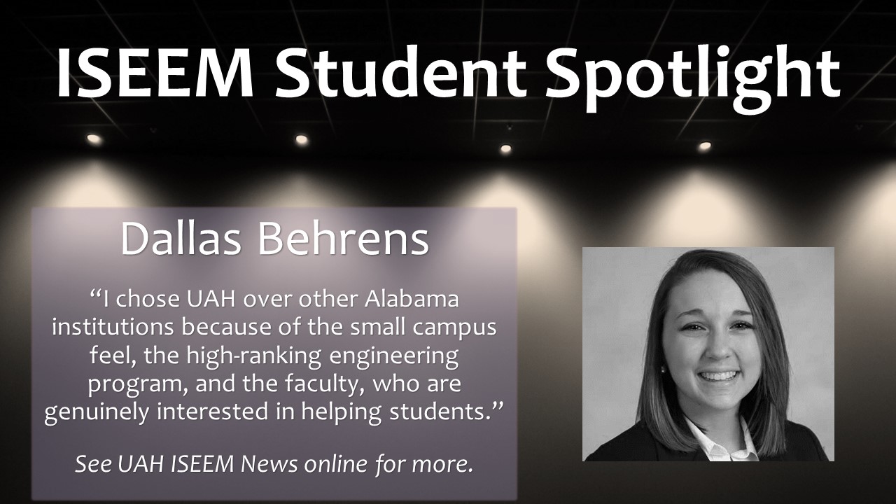 ISEEM Student Dallas Behrens
