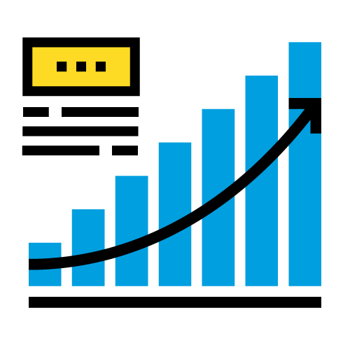 growth graph icon