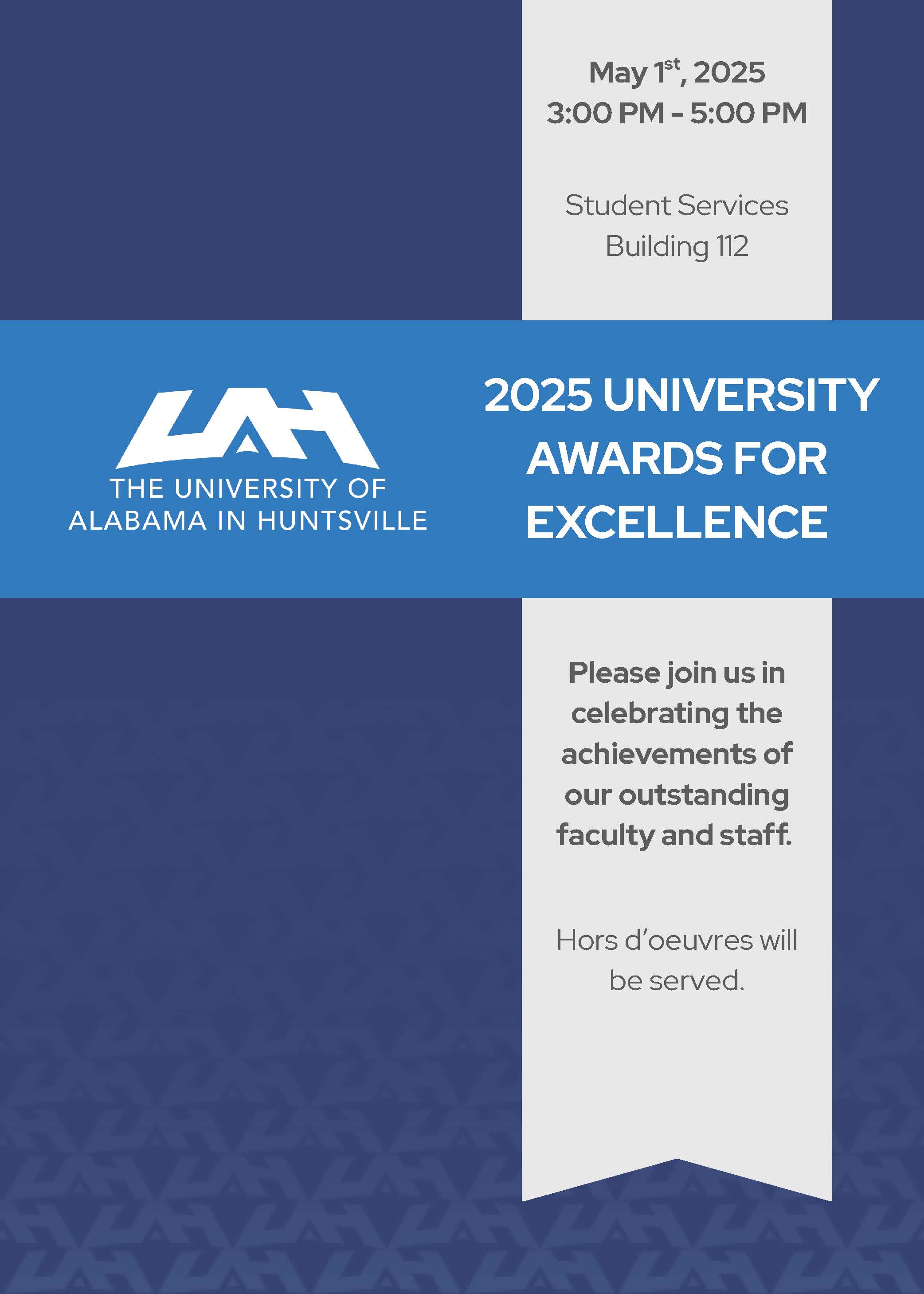 2025 University Awards for Excellence Invitation