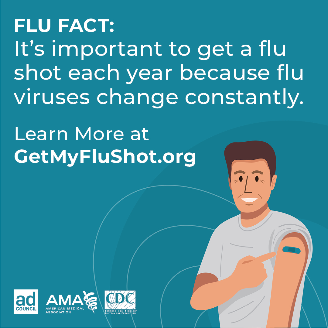 FLU Flu Facts Social Graphics 1080x1080 Set 1 3 1