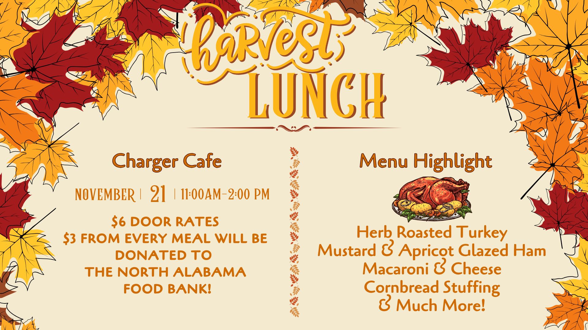 Harvest Lunch email