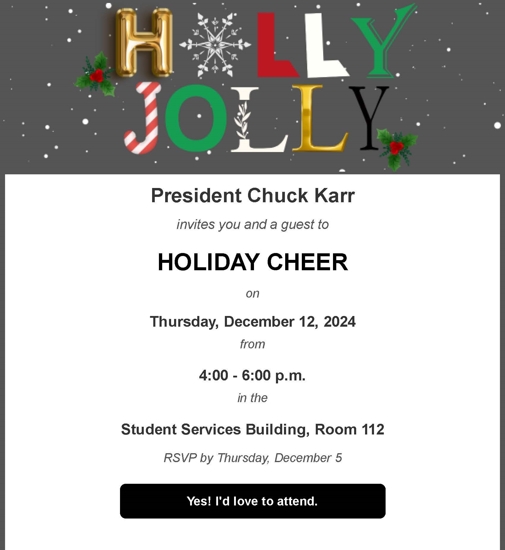 Holiday Cheer invite