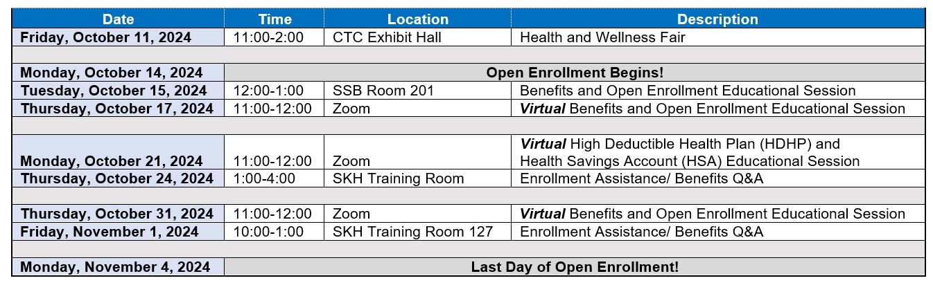 OE 2024 Session Schedule