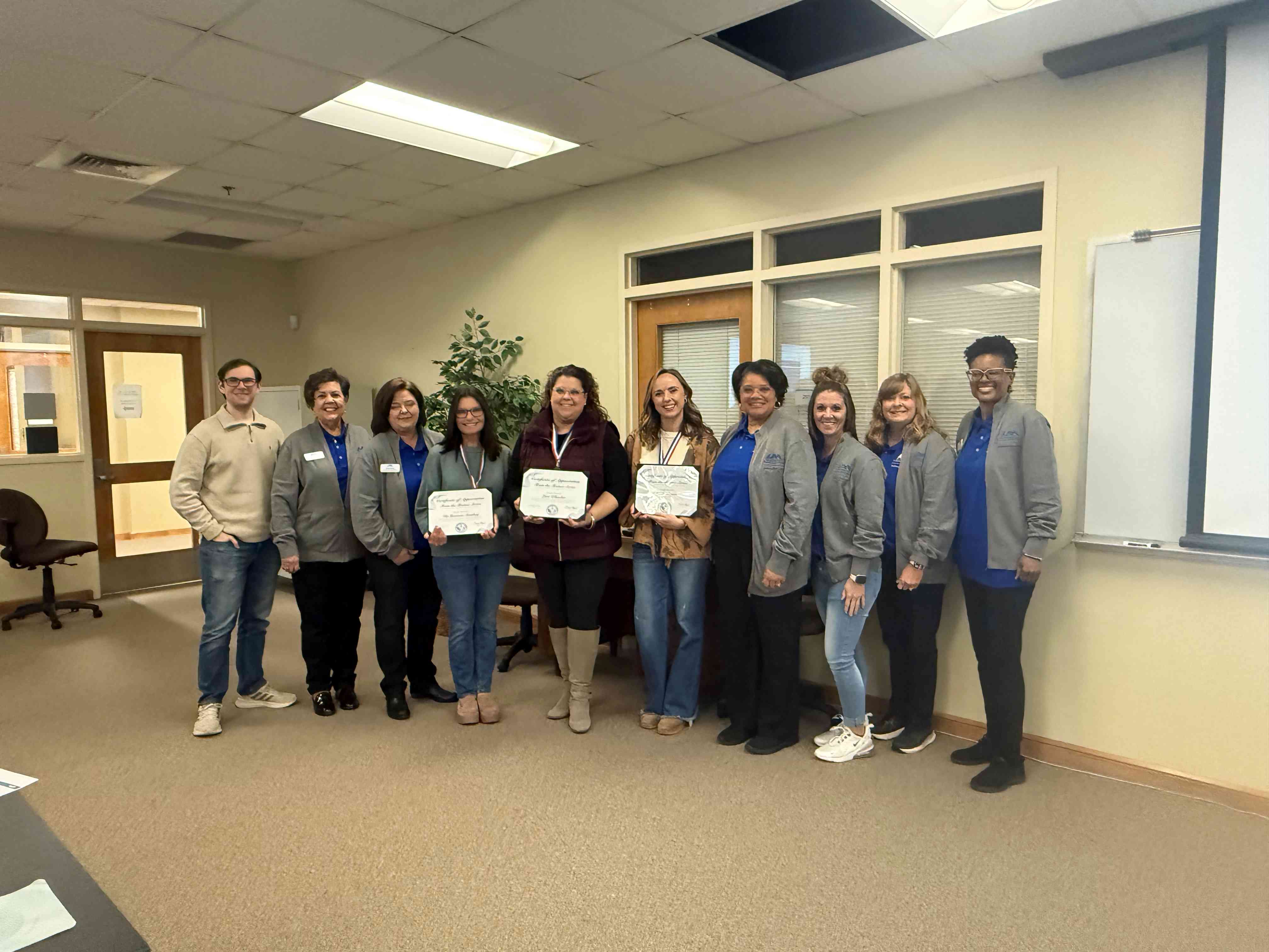 Train the Trainer series kickoff, with a full room of UAH employees listening intently to the speaker