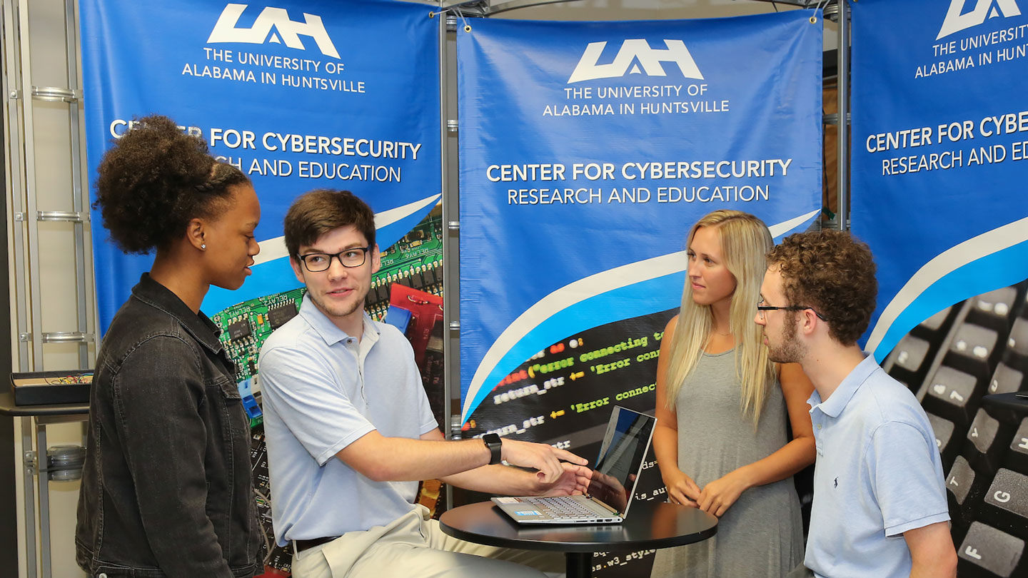 cybersecurity students open house