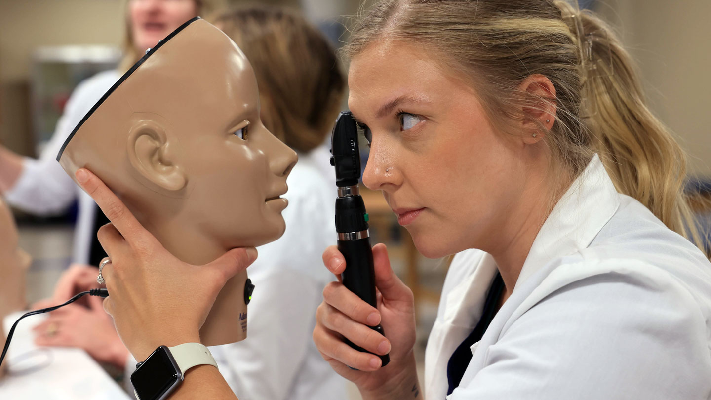 nurse eye exam