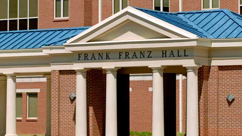 UAH Honors College celebrates new home in Frank Franz Hall with ribbon cutting