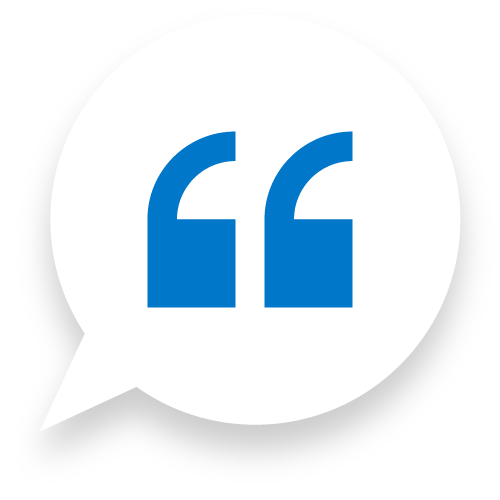 a qoute text bubble graphic