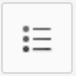 a graphic showing the button to select and bulleted list