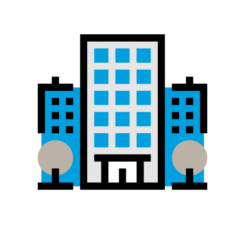 graphic illustration of an apartment building