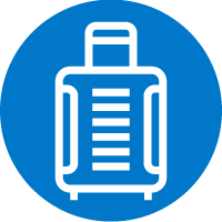 suitcase icon circle 200