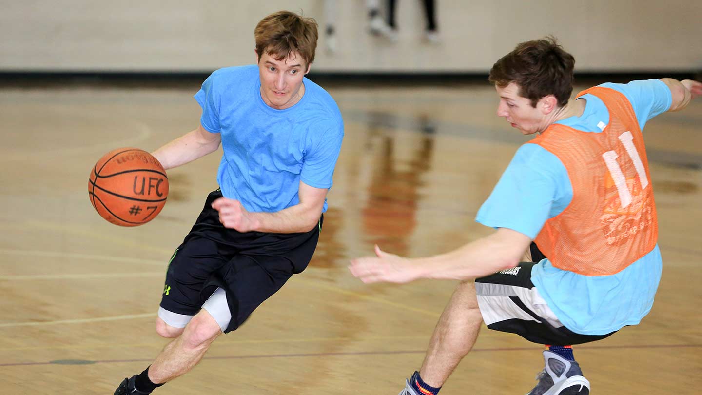 intramural basketball game