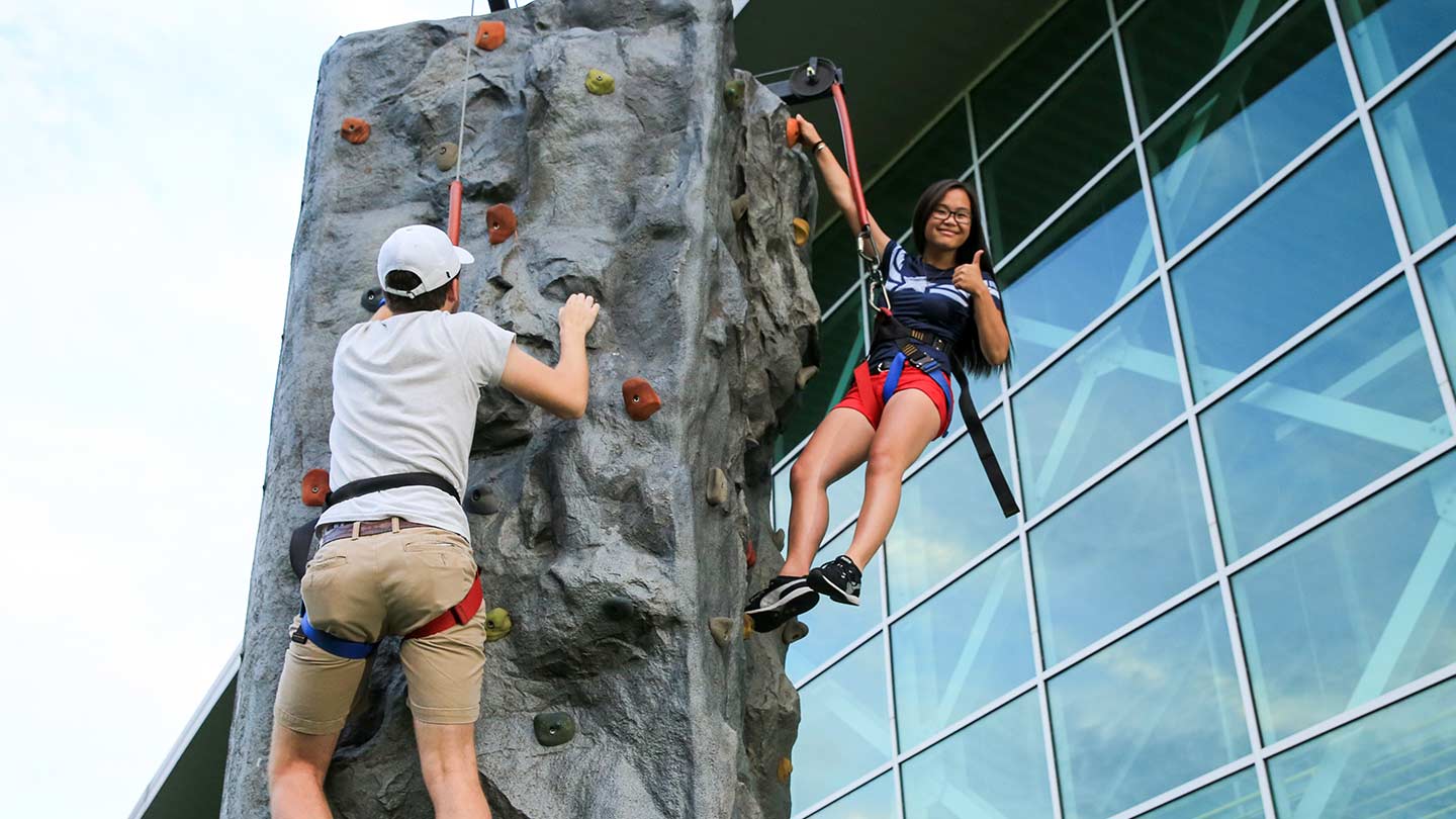 rock climbing