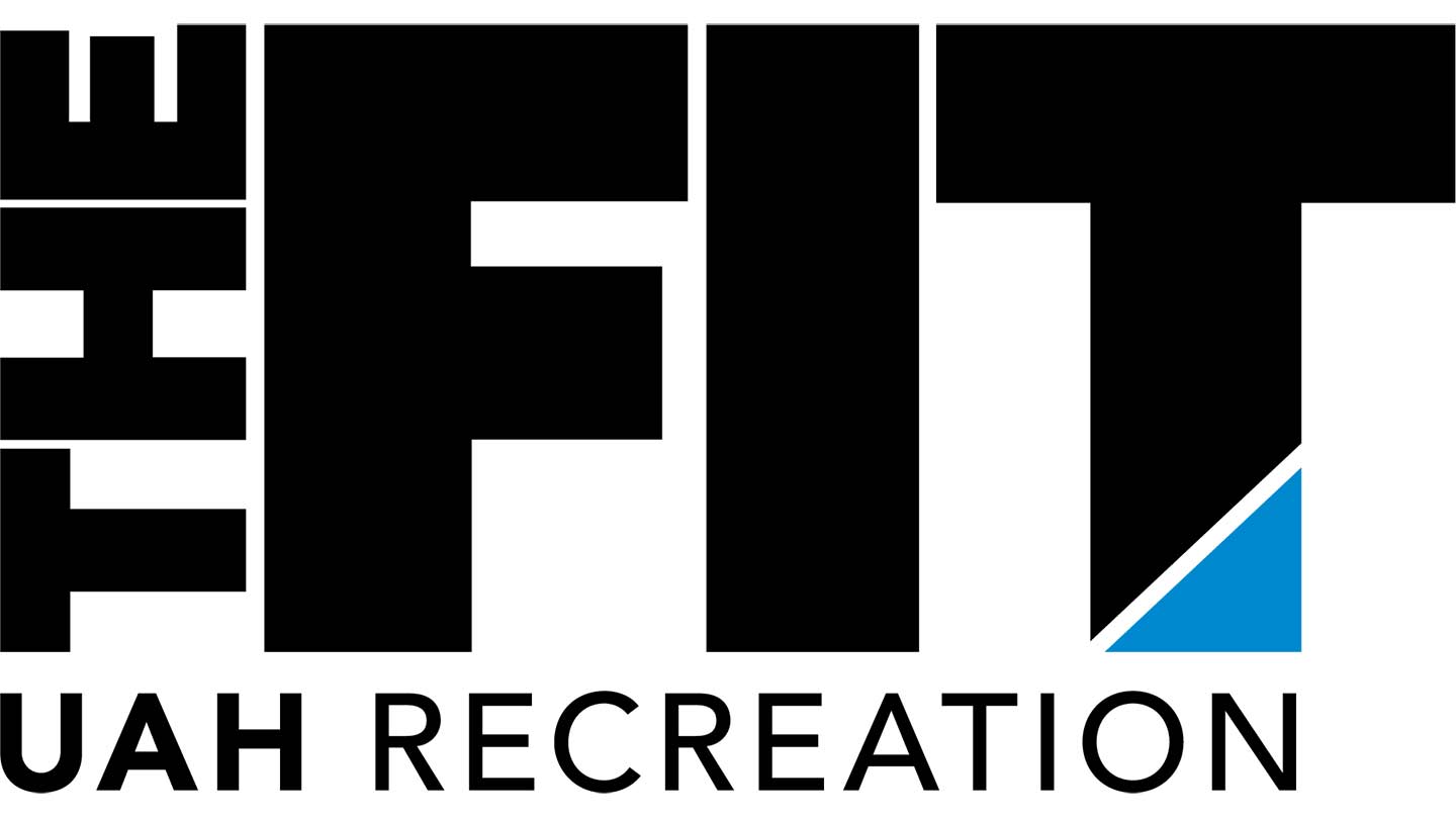 the UAH recreation logo that has the text the fit uah recreation