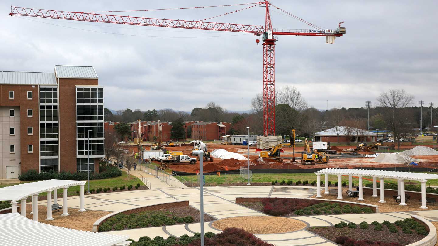 construction on campus