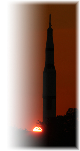 Huntsville Rocket at Sunset